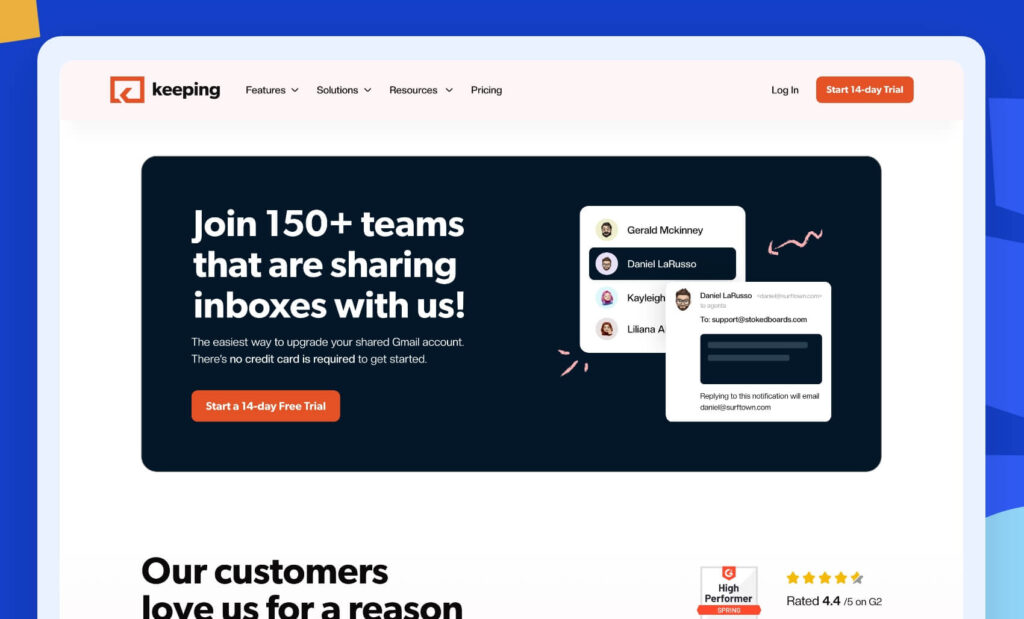 Effective call to action for SaaS website