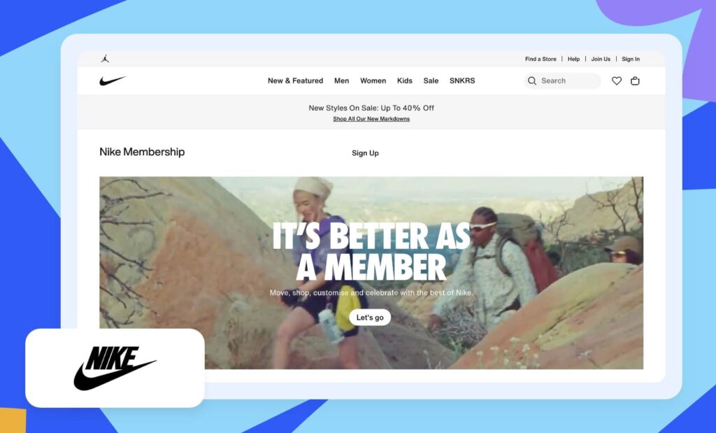 Nike’s personalized experience