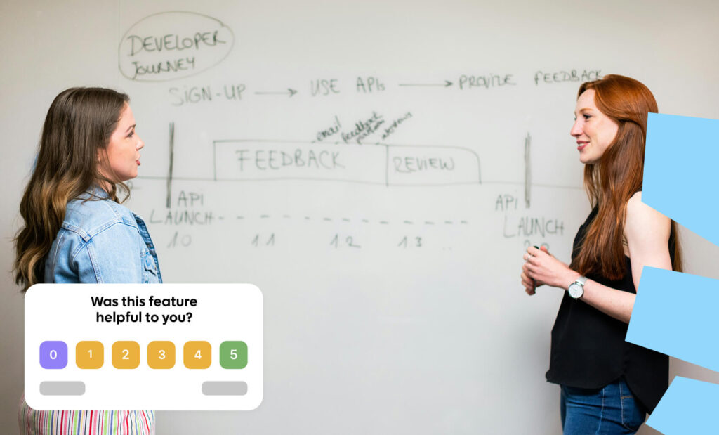 A designer team presenting design to collect feedback
