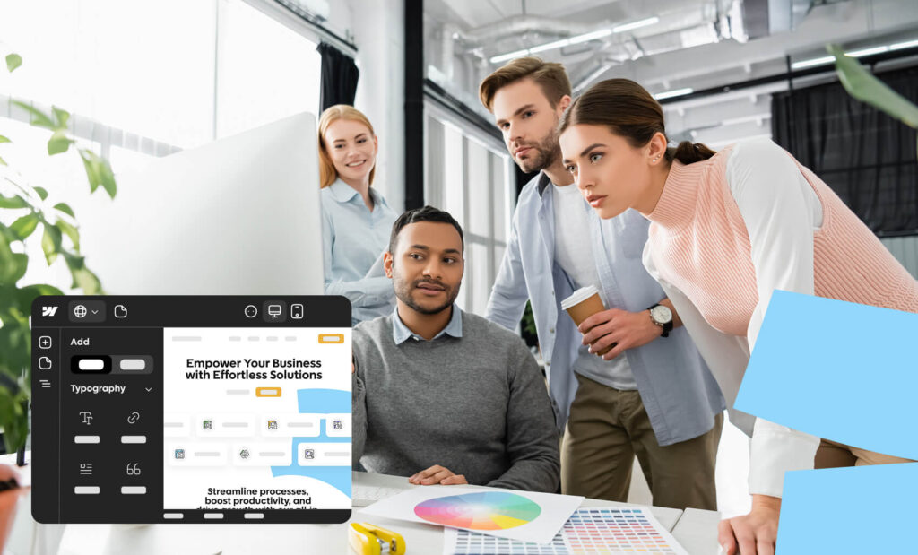 Team members discussed Webflow as a game-changing website builder