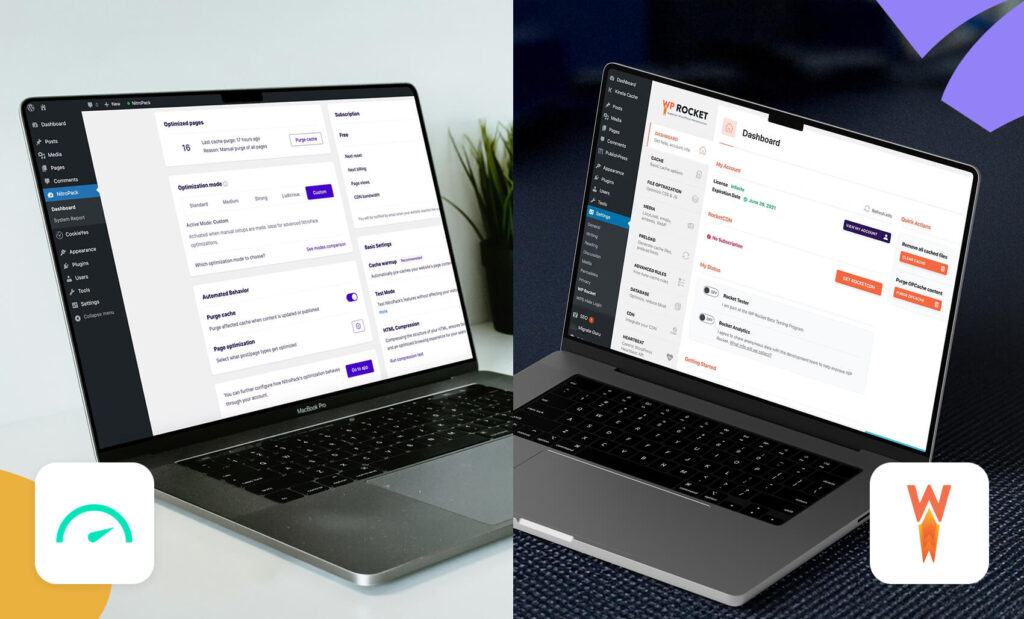 NitroPack vs. WP Rocket's the pros and cons comparison