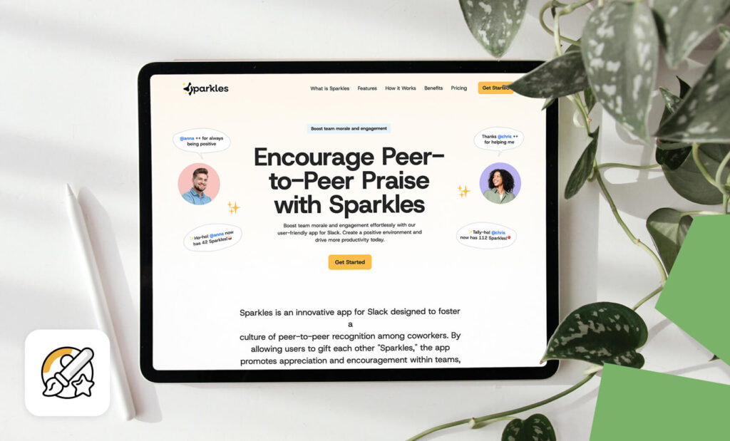 A laptop displaying a website page that highlights elements of brand authenticity