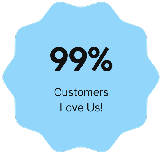 99% Customers Love Us