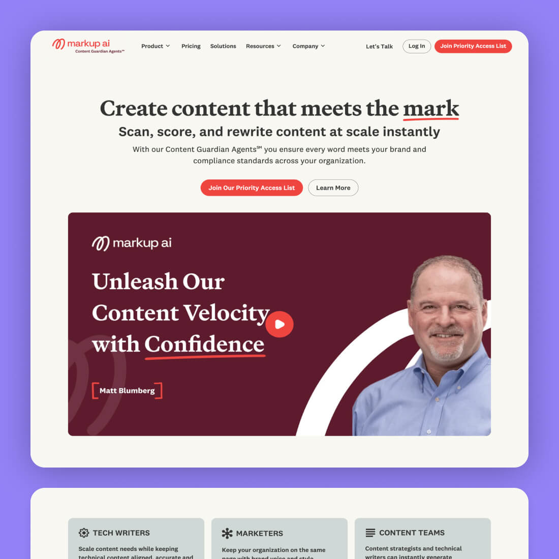 Markup ai Homepage